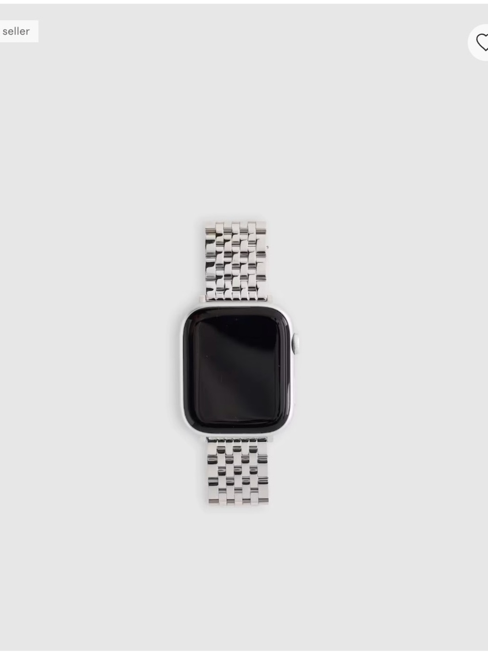 NWT Quince Stainless Steel Silver Smartwatch Bracelet Band